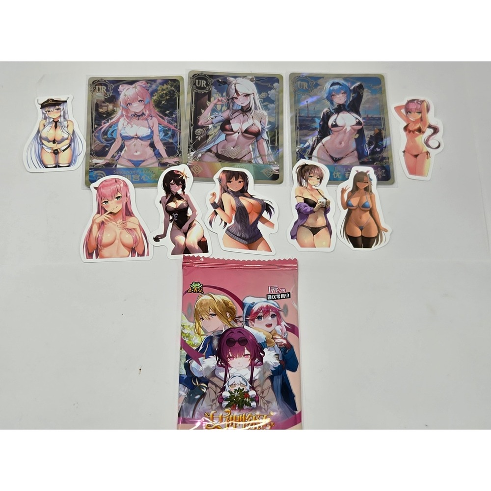 Lot Goddess Story Anime Trading Cards Stickers Lot Genshin Impact Eula Kokomi